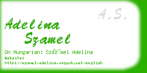 adelina szamel business card